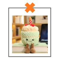 Kawaii knuffel cupcake mint